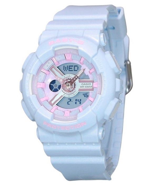 Casio Baby-G Analog Digital Resin Strap Multicolor Dial Quartz BA-110FH-2A 100M Womens Watch