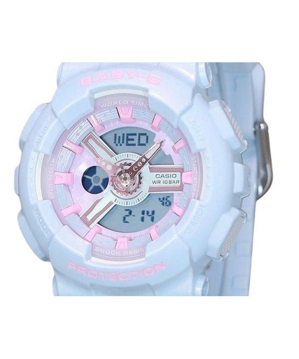 Casio Baby-G Analog Digital Resin Strap Multicolor Dial Quartz BA-110FH-2A 100M Womens Watch
