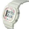 Casio Baby-G Retro Flower Field Digital White Resin Strap Quartz BGD-565RP-7 100M Women's Watch