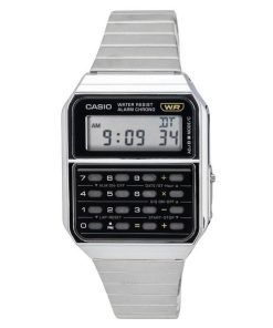 Casio Vintage Digital Calculator Stainless Steel Quartz CA-500WE-1A Men's Watch