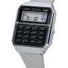 Casio Vintage Digital Calculator Stainless Steel Quartz CA-500WE-1A Men's Watch