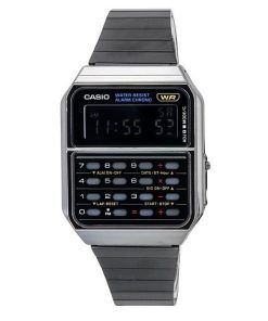 Casio Vintage Digital Calculator Stainless Steel Quartz CA-500WEGG-1B Men's Watch