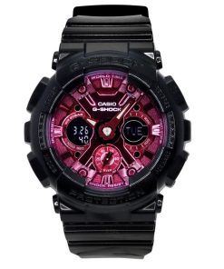 Casio Watches G-Shock Analog Digital Resin Strap Burgundy Dial Quartz GMA-S120RB-1A 200M Women's Watch