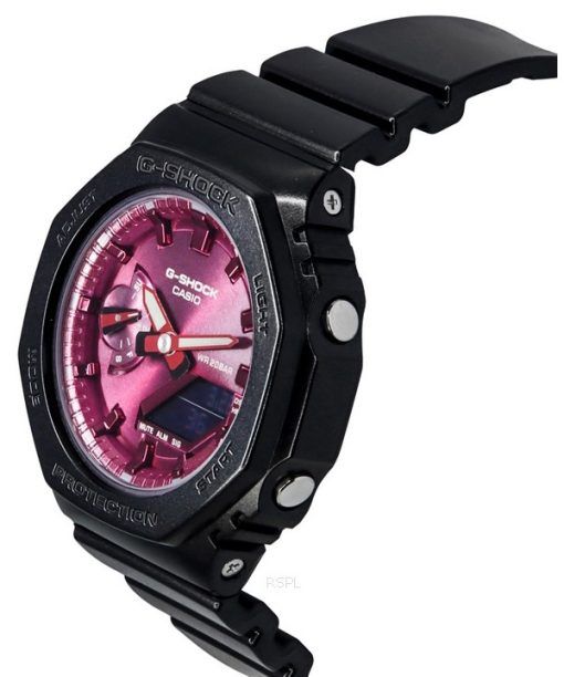 Casio Watches G-Shock Analog Digital Resin Strap Burgundy Dial Quartz GMA-S2100RB-1A 200M Women's Watch