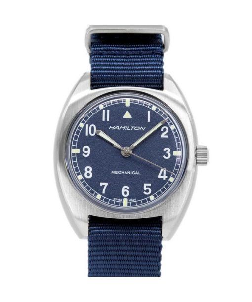 Hamilton Khaki Aviation Pilot Pioneer Blue Dial Mechanical H76419941 100M Men's Watch