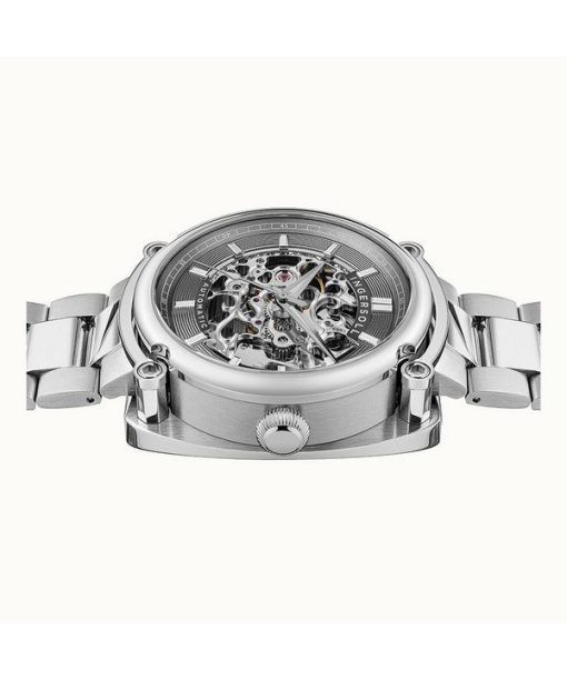 Ingersoll The Michigan Stainless Steel Grey Skeleton Dial Automatic I13304 Mens Watch