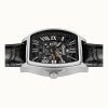Ingersoll The California Leather Strap Skeleton Black Dial Automatic I14202 Men's Watch