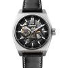 Ingersoll The Vert Leather Strap Skeleton Black Dial Automatic I14301 Men's Watch