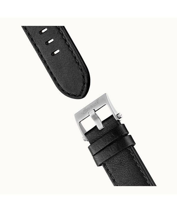 Ingersoll The Freestyle Leather Strap Skeleton Black Dial Automatic I14401 Men's Watch