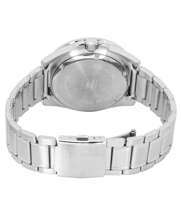 Casio Standard Analog Stainless Steel Black Dial Quartz MDV-107D-1A3 200M Men's Watch