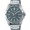 Casio Standard Analog Stainless Steel Grey Dial Quartz MTP-B155D-3EV Men's Watch