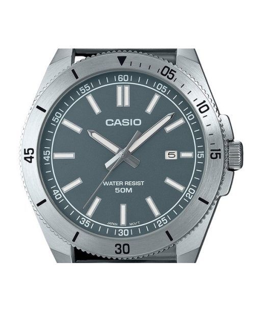 Casio Standard Analog Stainless Steel Grey Dial Quartz MTP-B155D-3EV Men's Watch