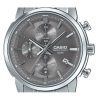 Casio Standard Analog Chronograph Stainless Steel Grey Dial Quartz MTP-E510D-8AV Men's Watch