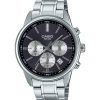 Casio Standard Analog Chronograph Stainless Steel Grey Dial Quartz MTP-E515D-1AV Men's Watch