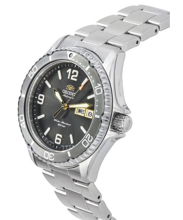 Orient Sports Kamasu Mako III Stainless Steel Grey Dial Automatic Diver's RA-AA0819N19B 200M Men's Watch