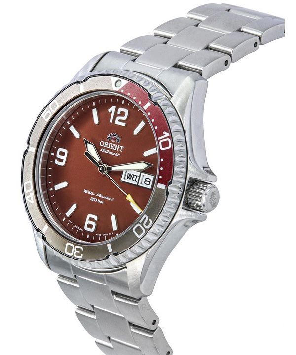 Orient Sports Kamasu Mako III Stainless Steel Red Dial Automatic Diver's RA-AA0820R19B 200M Men's Watch