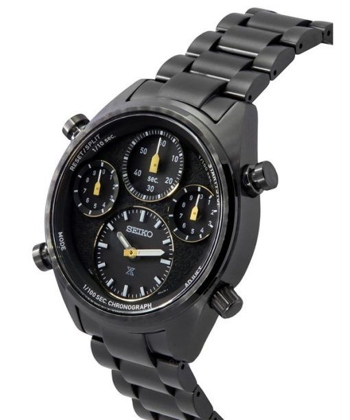 Seiko Prospex Speedtimer Limited Edition Chronograph Stainless Steel Black Dial Solar SFJ007P1 100M Men's Watch