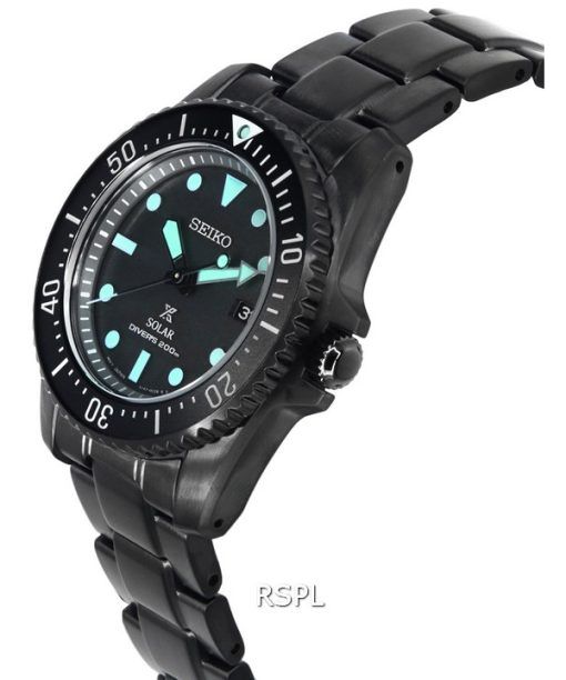 Seiko Prospex Black Series Night Vision Solar Diver's SNE587 SNE587P1 SNE587P 200M Men's Watch