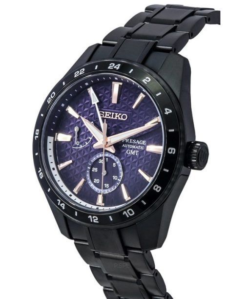 Seiko Presage Akebono Sharp Edged Series GMT Limited Edition Blue Dial Automatic SPB361 SPB361J1 SPB361J 100M Men's Watch