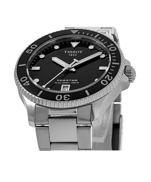 Tissot T-Sport Seastar 1000 Stainless Steel Black Dial Quartz Divers T120.210.11.051.00 300M Unisex Watch