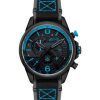 AVI-8 Hawker Hurricane Dual Retrograde Chronograph Storm Black Leather Strap Black Dial Quartz AV-4056-0A Men's Watch