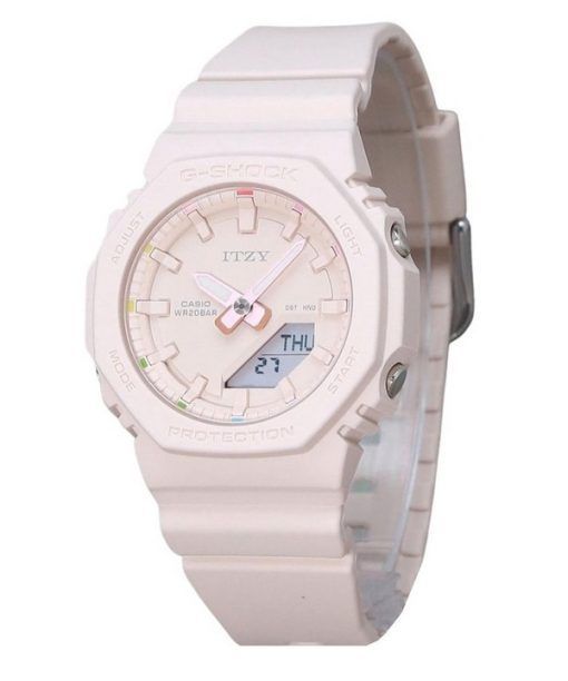 Casio G-Shock Analog Digital ITZY Collaboration Light Pink Dial Quartz GMA-P2100IT-4A 200M Ladies's Watch