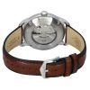 Fossil Heritage Brown LiteHide Leather Strap Cream Dial Automatic ME3221 Unisex Watch