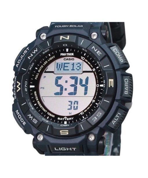 Casio ProTrek Climber Line Digital Blue Silicon Strap Tough Solar PRG-340SC-2 100M Men's Watch