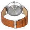 Skagen Kuppel Brown Leather Strap Blue Dial Quartz SKW6888 Men's Watch