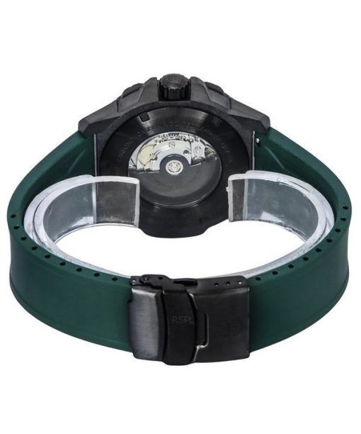 Luminox Master Carbon SEAL Green Rubber Strap Black Dial Swiss Automatic Diver's XS.3877 200M Men's Watch