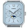 Casio Standard Analog Moon Phase Stainless Steel Baby Blue Dial Quartz MTP-M305D-2AV Men's Watch