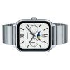 Casio Standard Analog Moon Phase Stainless Steel White Dial Quartz MTP-M305D-7A2V Men's Watch