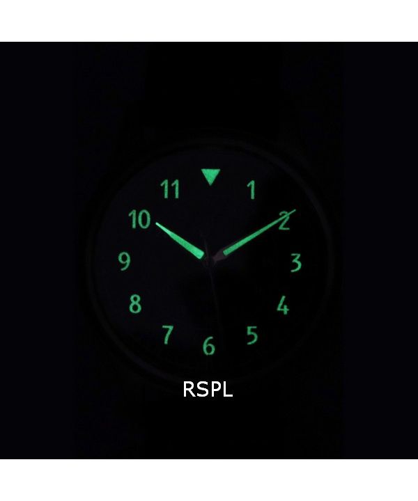 Ratio Skysurfer Pilot Black Textured Dial Leather Automatic RTS310 200M Mens Watch