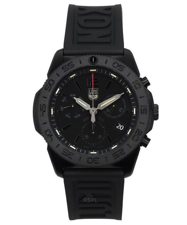 Luminox Pacific Diver Chronograph Rubber Strap Black Dial Quartz XS.3141.BO 200M Men's Watch