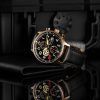 AVI-8 Hawker Hurricane Classic Chronograph D-Day 80 Limited Edition Gold Black Dial Quartz AV-4011-1D Men's Watch