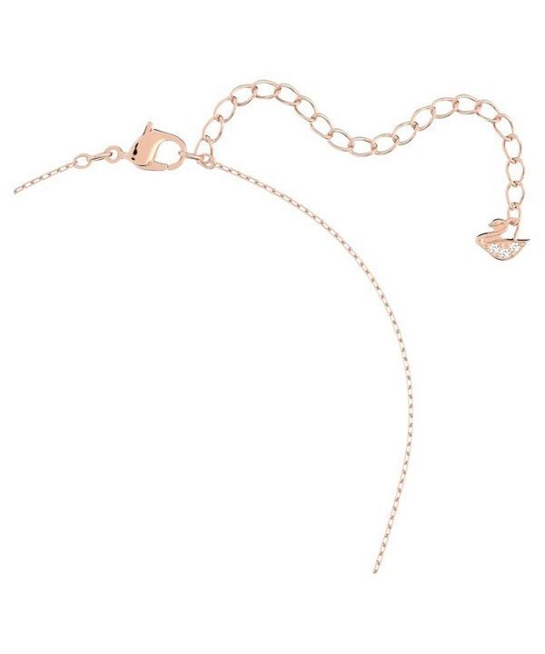 Swarovski Hyperbola Infinity And Heart Mixed Metal Finish Necklace 5518865 For Women