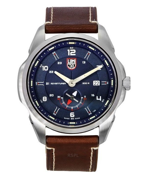 Luminox Atacama Adventurer Field Leather Strap Blue Dial Quartz Diver's XL.1763 200M Men's Watch
