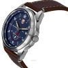 Luminox Atacama Adventurer Field Leather Strap Blue Dial Quartz Diver's XL.1763 200M Men's Watch