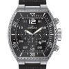 Invicta Pro Diver Chronograph Silicone Strap Black Dial Quartz 47282 100M Mens Watch
