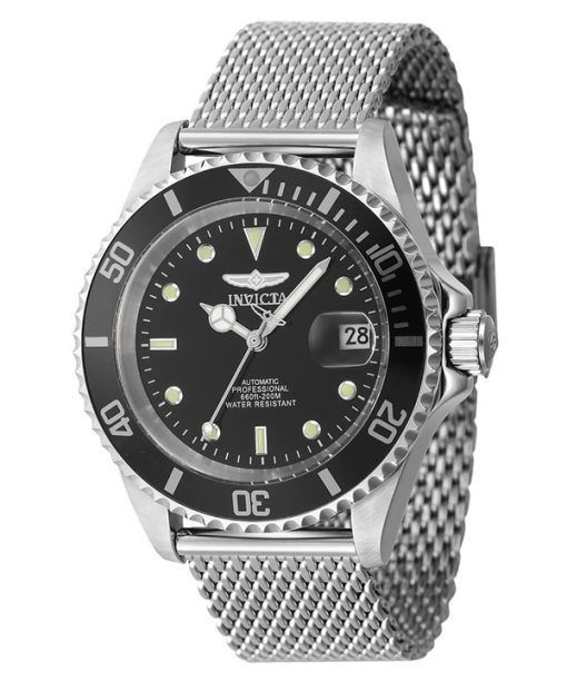 Invicta Pro Diver Stainless Steel Black Dial Automatic Divers 47720 200M Mens Watch - Image 2