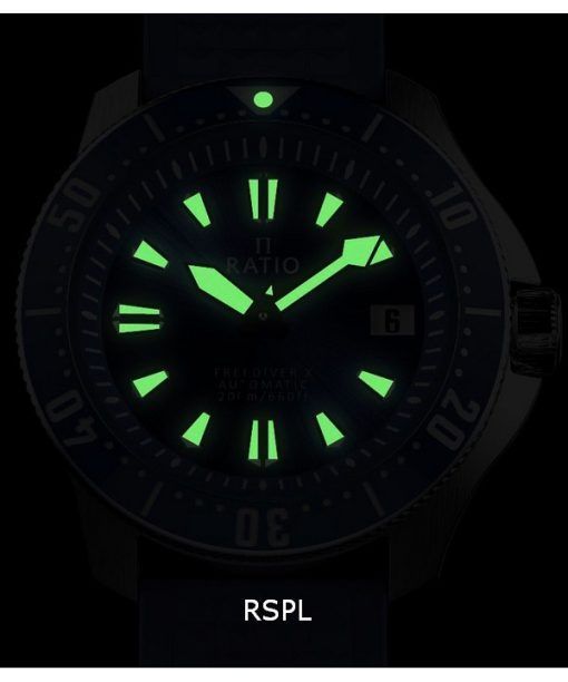 Ratio FreeDiver X Ocean Blue With Blue Ceramic Inlay Automatic RTX003 200M Men's Watch