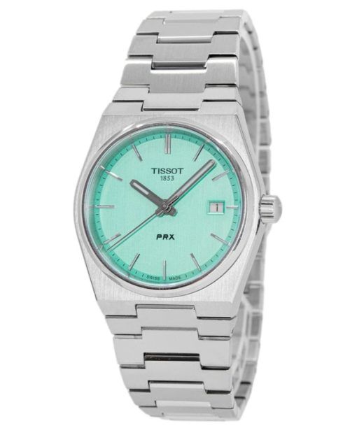 Tissot T-Classic PRX Stainless Steel Light Green Dial Quartz T137.210.11.091.00 100M Women's Watch