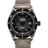 Edox Skydiver Limited Edition Leather Strap Grey Dial Automatic Diver's 80126 3VIN GDN 300M Men's Watch