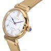 Citizen L Series Diamond Accent Leather Strap White Mother Of Pearl Dial Eco-Drive EM1073-18D Womens Watch