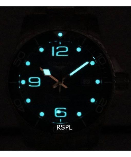 Longines HydroConquest Sunray Blue With Super-LumiNova Dial Automatic Divers L3.782.4.96.6 300M Mens Watch