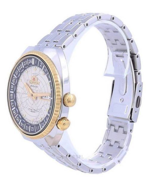 Orient World Map Revival Stainless Steel Automatic Diver's RA-AA0E01S19B 200M Men's Watch