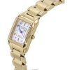 Citizen L Gold Tone Stainless Steel Mother Of Pearl Dial Eco-Drive EW5602-81D Women's Watch