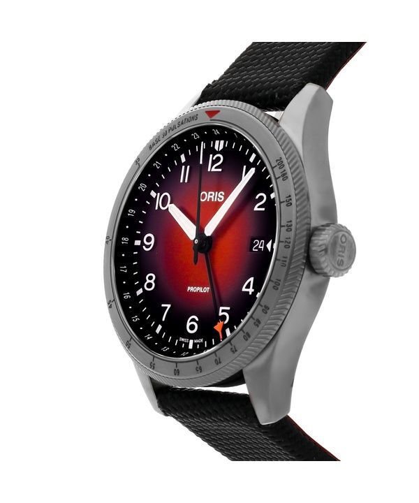 Oris Big Crown ProPilot GMT Fabric Strap Red Dial Automatic 01 798 7773 4268-07 3 20 14GLC 100M Men's Watch
