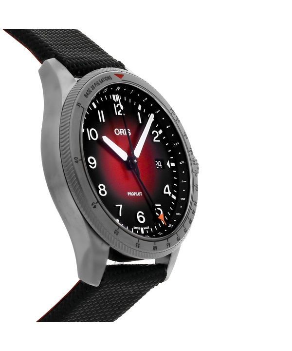 Oris Big Crown ProPilot GMT Fabric Strap Red Dial Automatic 01 798 7773 4268-07 3 20 14GLC 100M Men's Watch