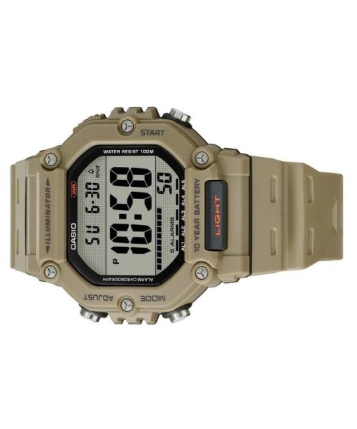 Casio Digital Resin Strap Quartz AE-1600H-5AV 100M Men's Watch